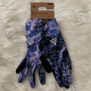 NIKE X ACG Dri-Fit Lightweight Gloves in Purple/Black Sz XL